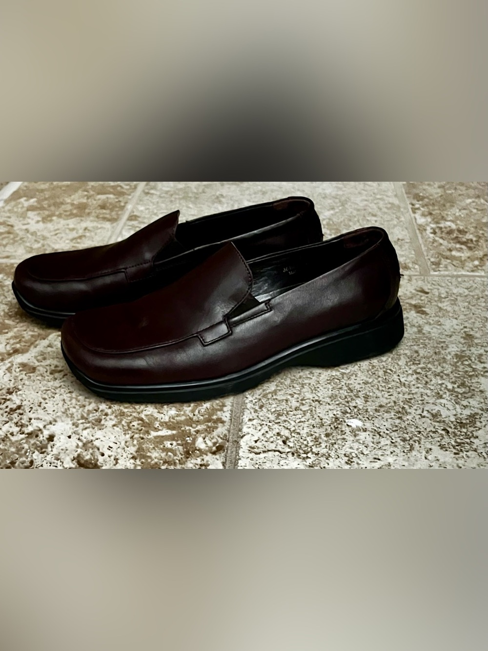 Coach Vintage Leather Slip-On Loafers - Dark Brown